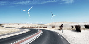 windmill in desert