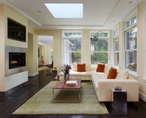 Skylight in a Living Room