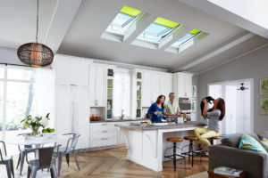 Enjoy venting skylights in your kitchen and help remove foul smells.