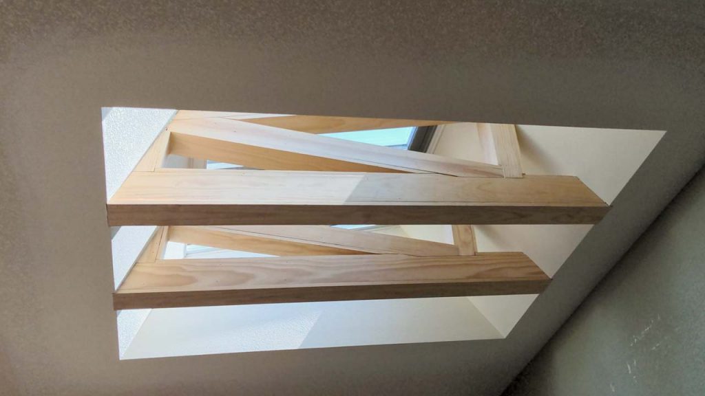 skylight shaft wood sheathed rafters 12745-6