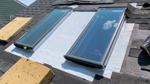 install two Velux FS C08 skylights 33063-2