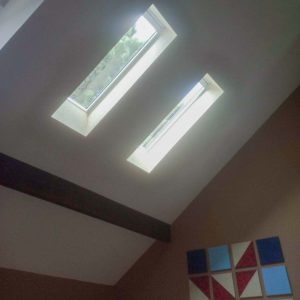 install two Velux FS C08 skylights 33063-7