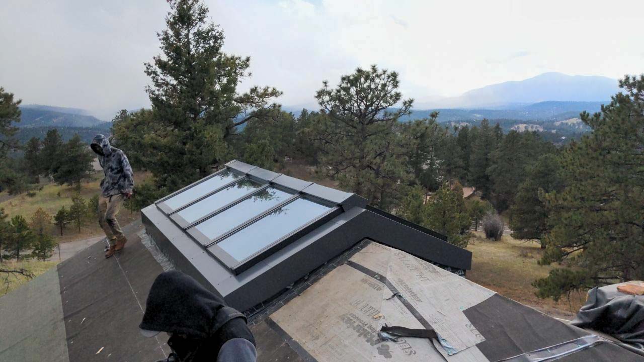 Velux VMS modular skylight installation 34024-20