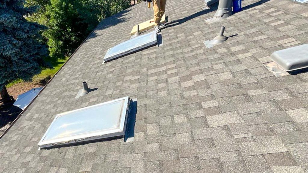 The two acrylic dome skylights on the roof.