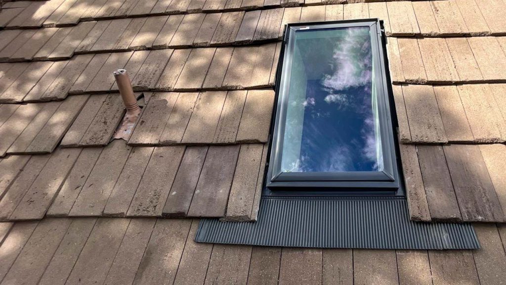 The new skylight installation is complete.