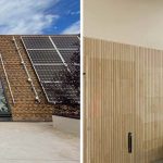 An image of the finished skylights and an image of the interior bathroom.