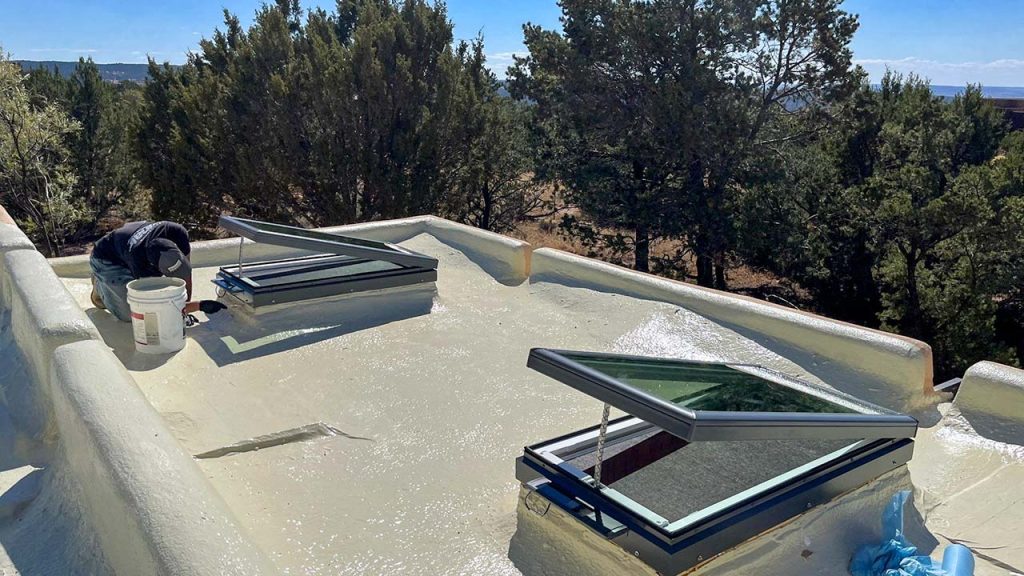 An image of the two VELUX venting skylights on the roof.