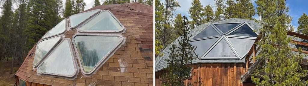 Geodesic Dome Skylight Replacement | MAGS Bar Upgrade