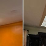 Beautiful Tongue and Groove Skylight Shaft Living room skylight installation with a custom tongue and groove wood shaft and VELUX FCM 3030 skylight.